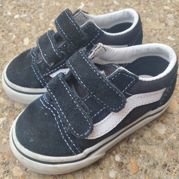 Vans Shoes Vans Old Skool V Black White Two Strap Sneakers Baby